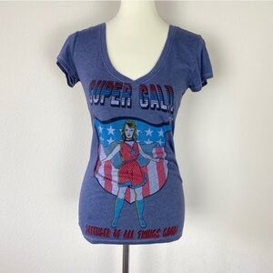 L.O.L. Tee Shirt Blue Short Sleeves Size M